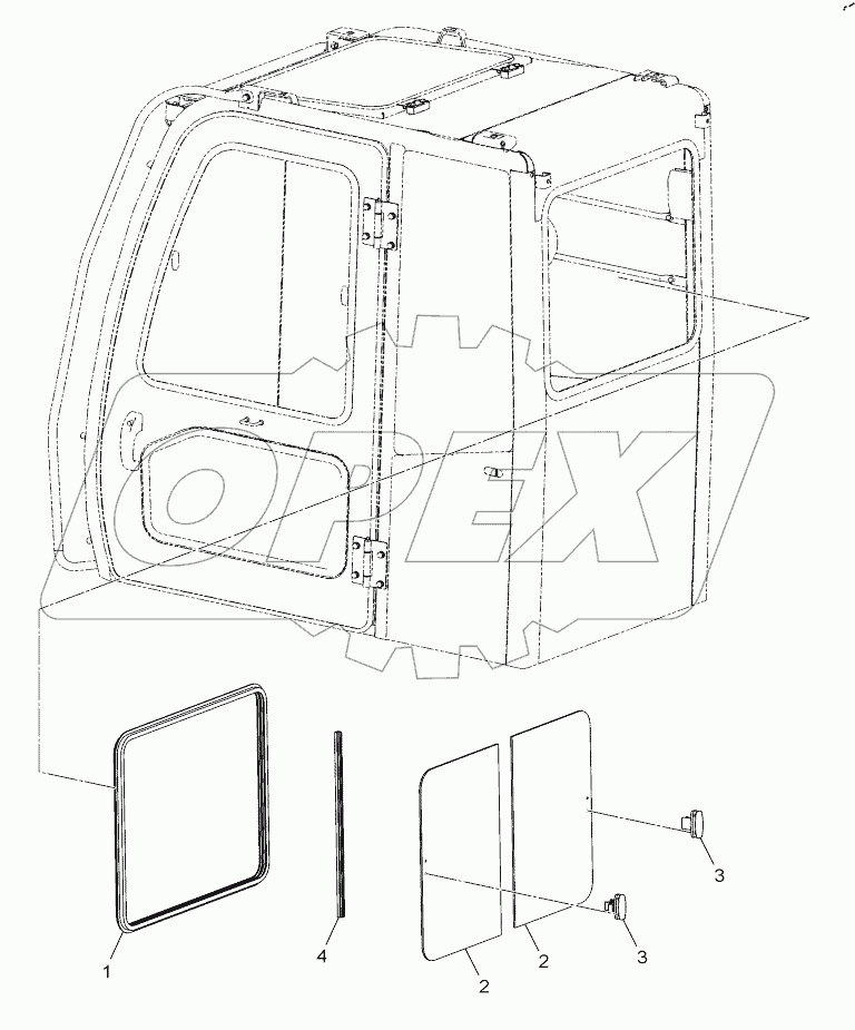  SASH ASSEMBLY REAR WINDOW