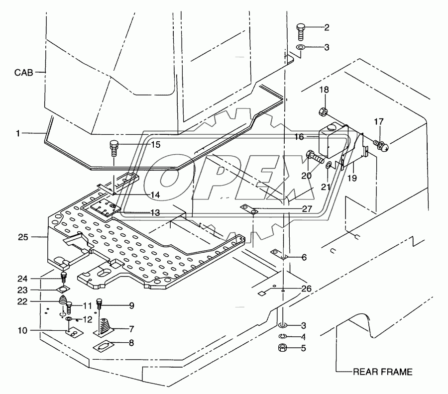 Cab(mount)(LSB150-648)(OP)