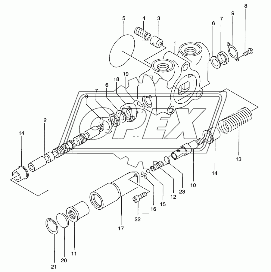 Control valve(boom section)(-1324)