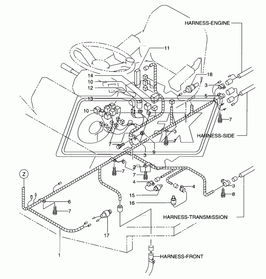 Wiring(cockpit)(1/2)(-2100)