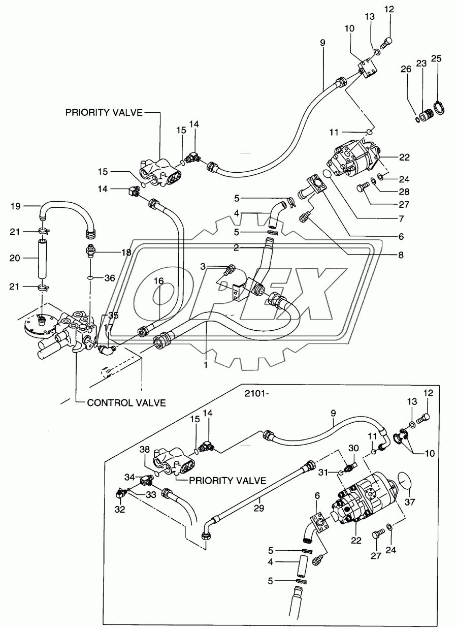 Hydraulic line(suction)