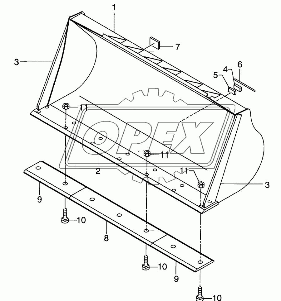 Bucket(double edge)(DBH160-648)(OP)