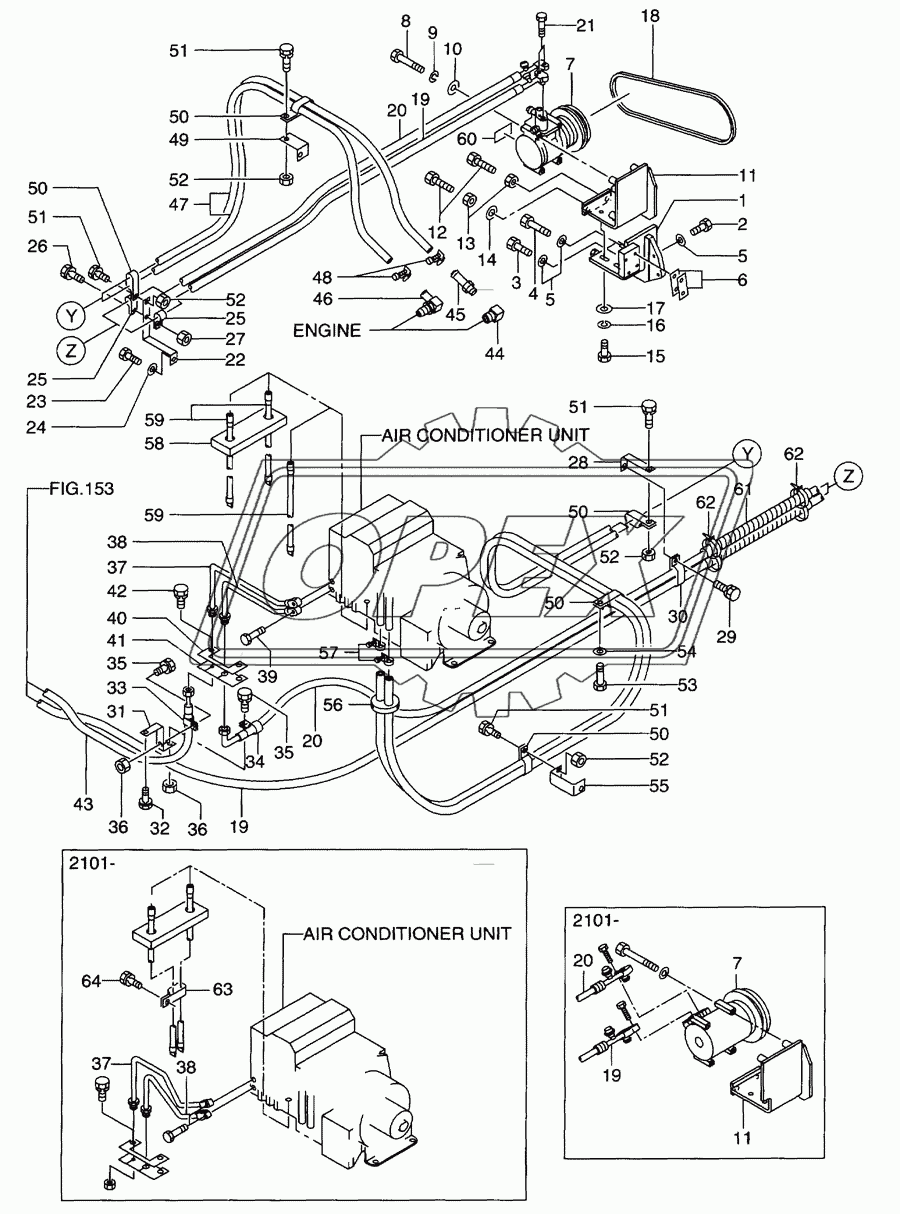 Air conditioner piping(1/2)