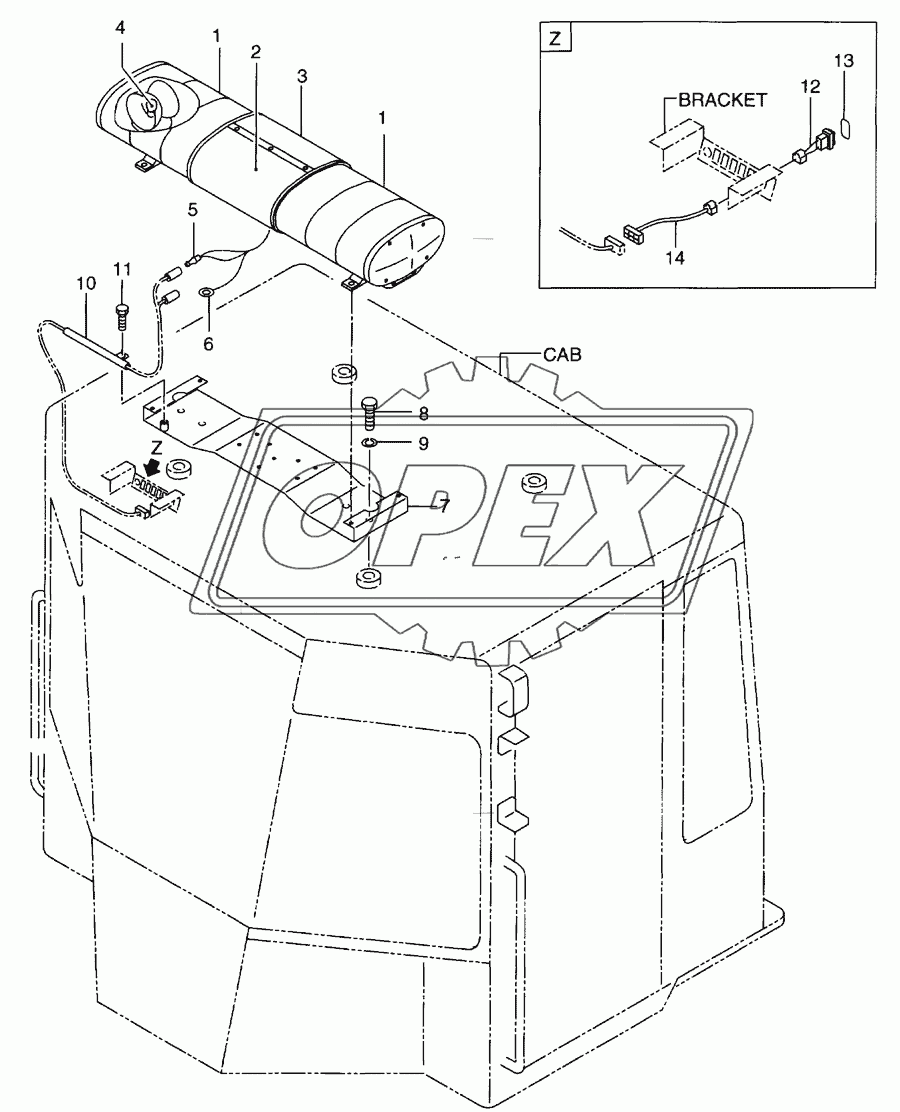 Revolving lamp(RLY002-648)(OP)