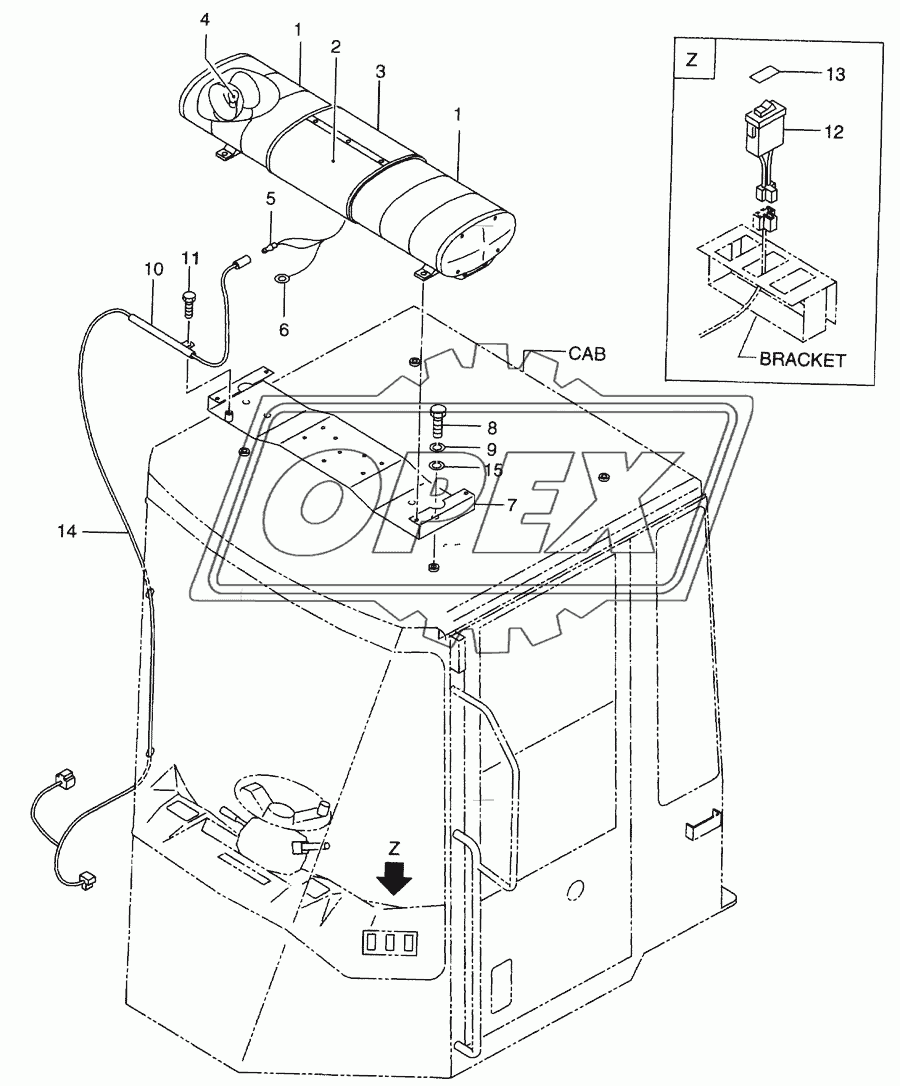 Revolving lamp(RLYS02-648)(OP)