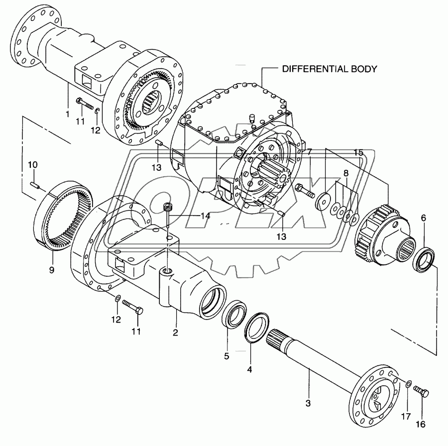 Drive axle - front(1/3)