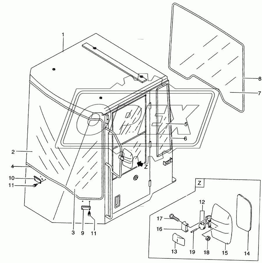 Rops cab