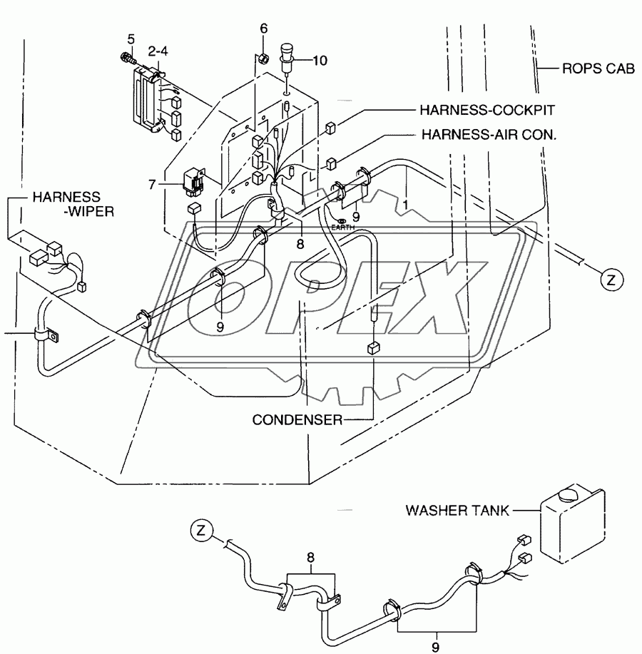 Rops cab(electrical)