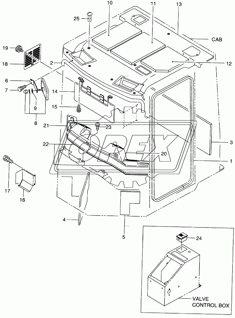 Cab(cover&mat)(SCB001-648)