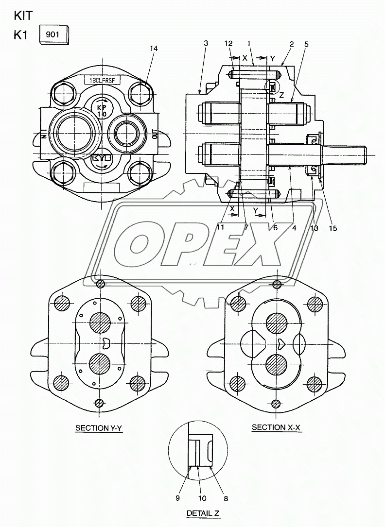 GEAR VALVE (MAIN PUMP)