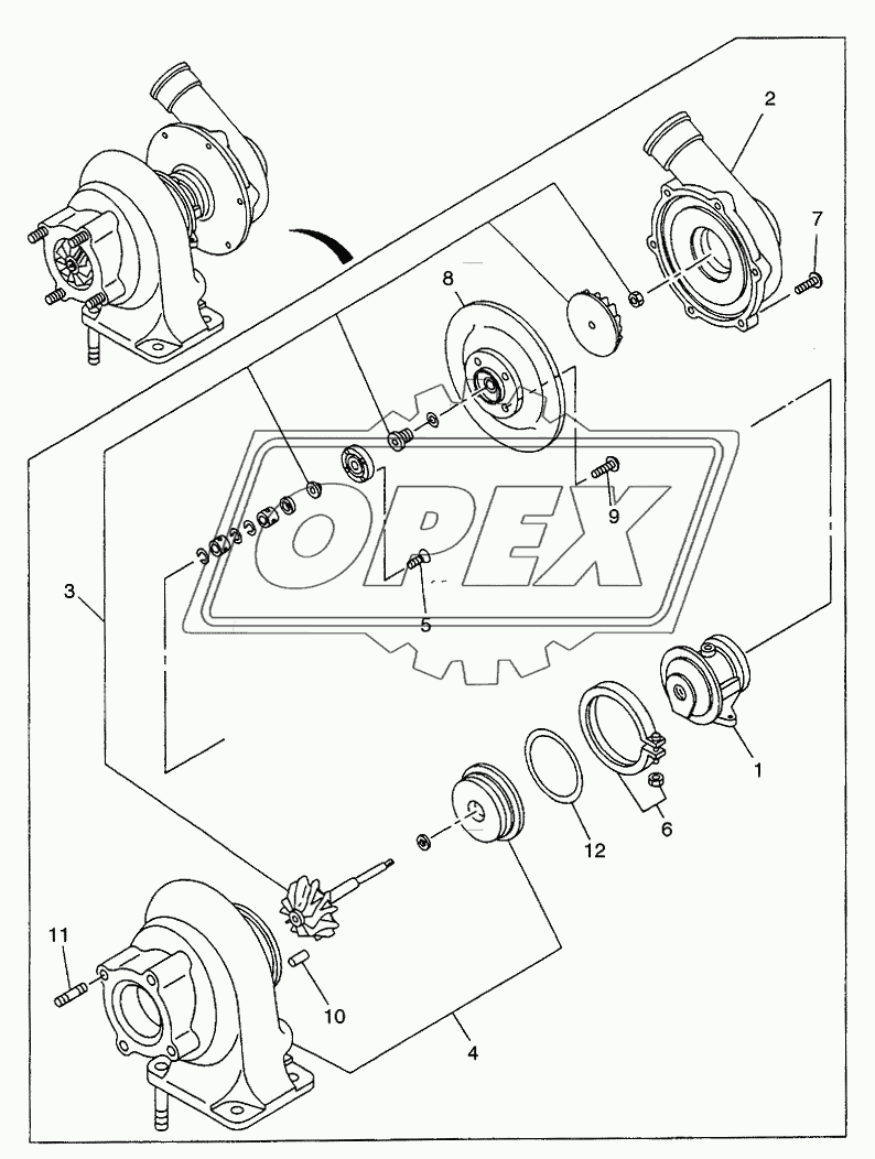 TURBO CHARGER (INNER PARTS)
