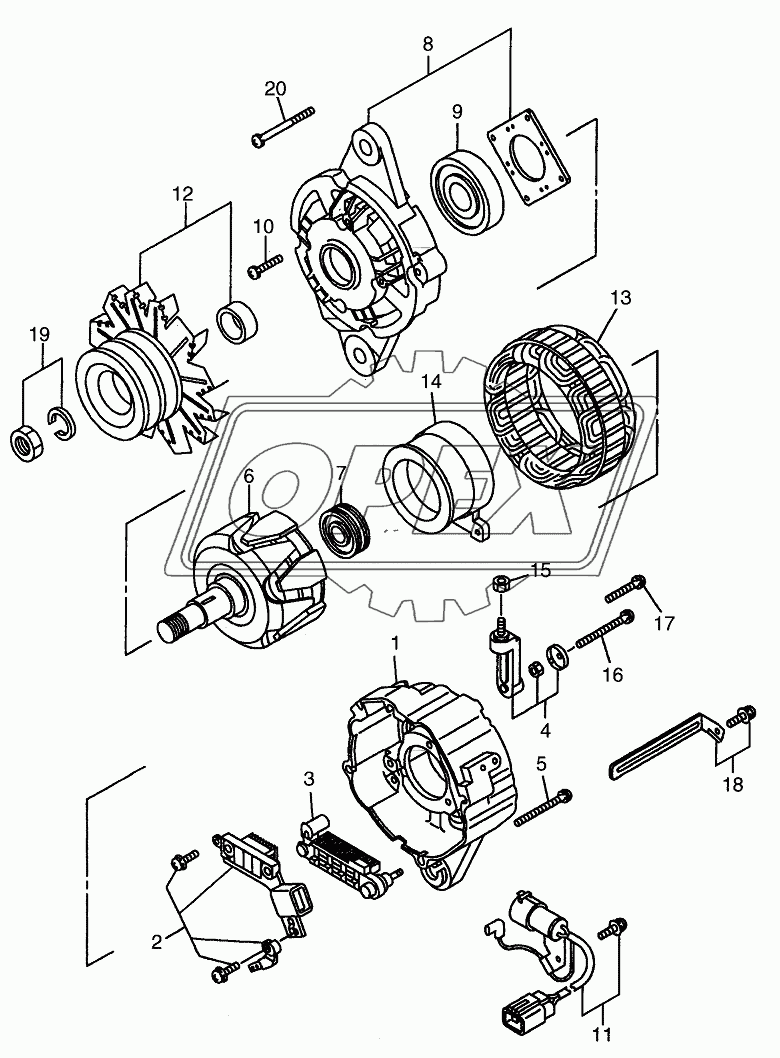 GENERATOR (INNER PARTS)