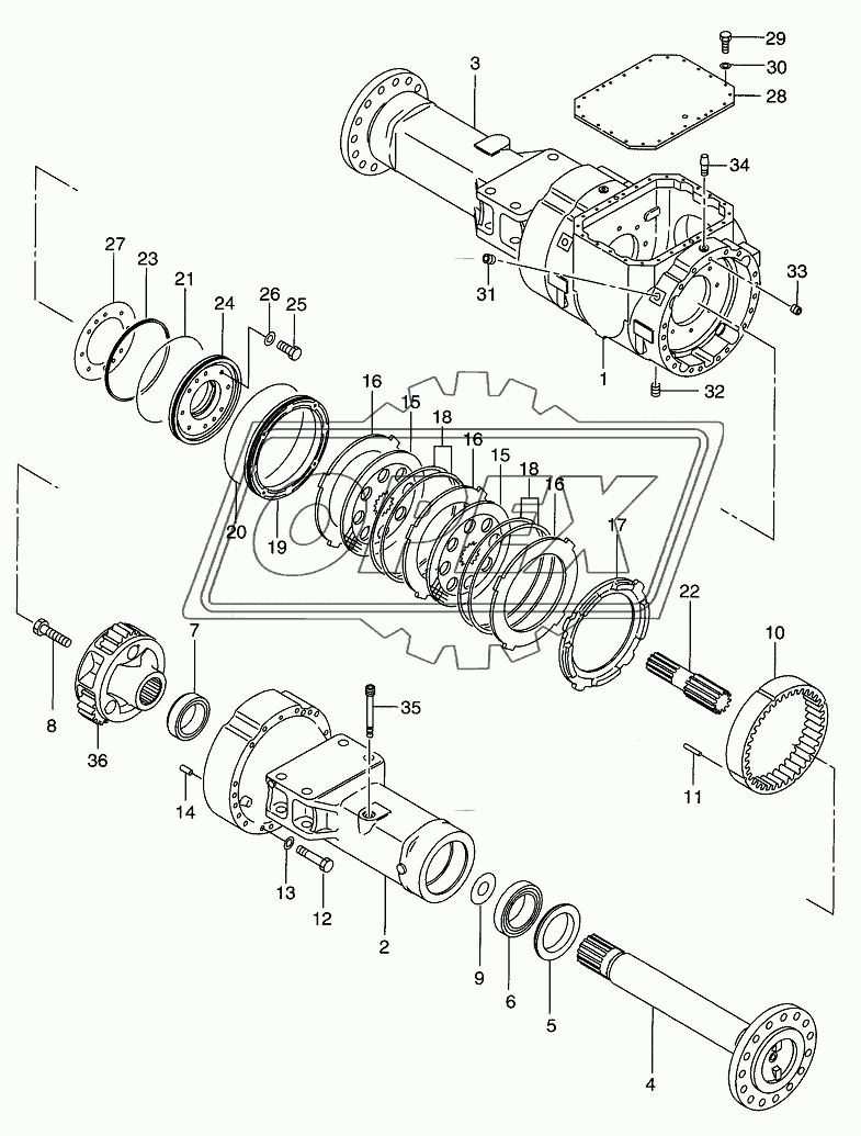 DRIVE AXLE-FR0NT (1/2)