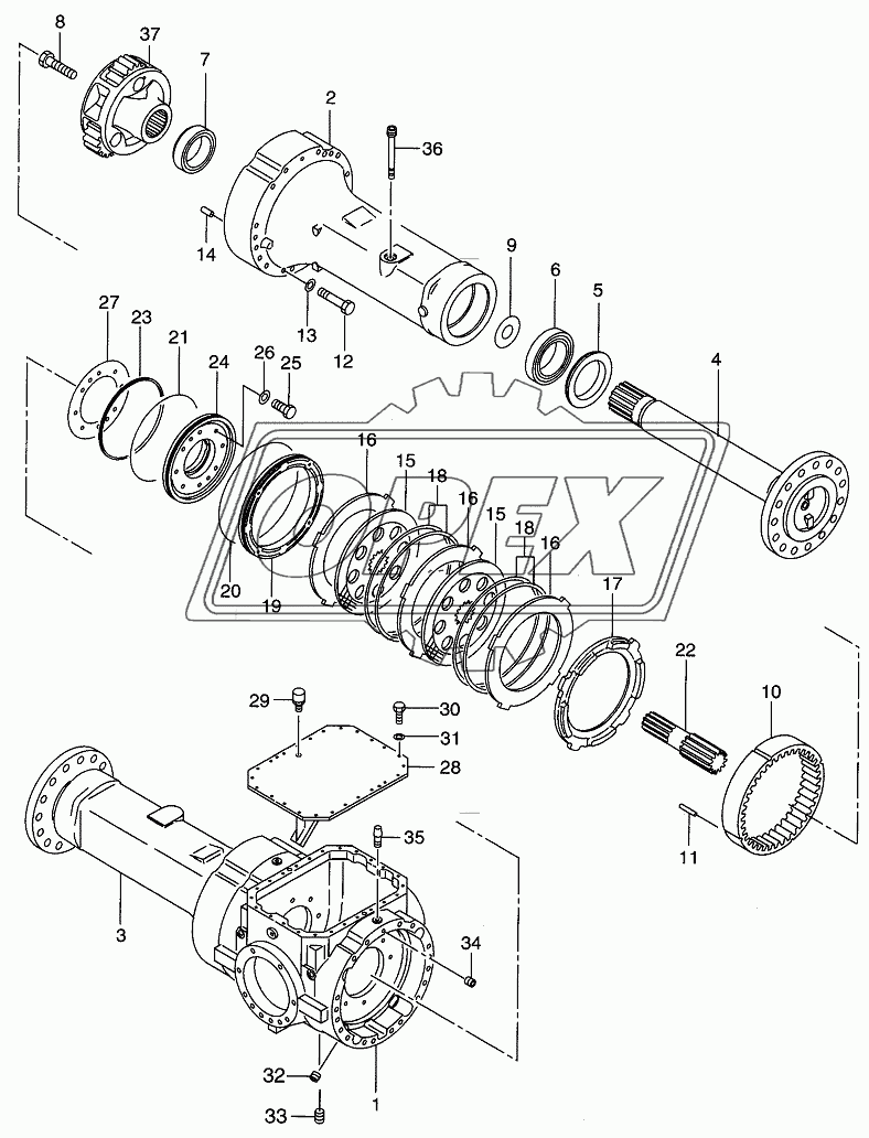 DRIVE AXLE-REAR (1/2)