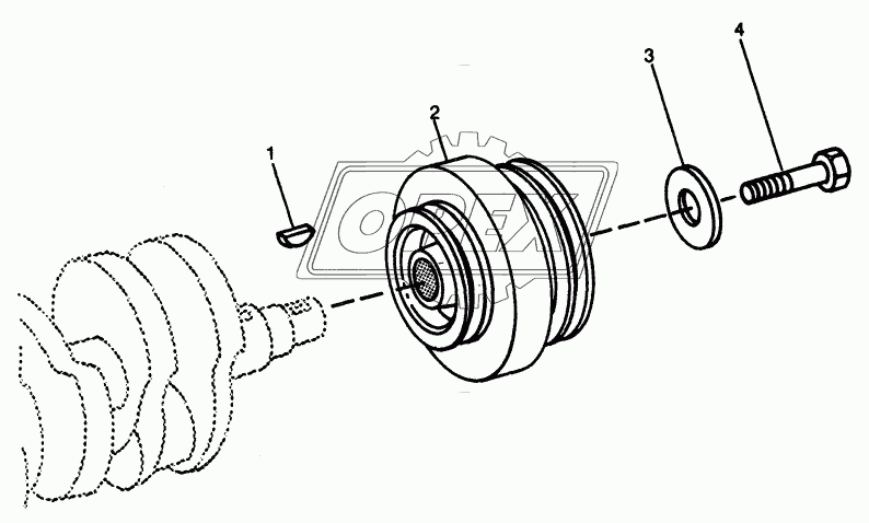 FAN DRIVE - CRANKSHAFT PULLEY AND DAMPER