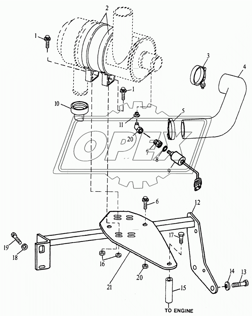 INTAKE SYSTEM - AIR CLEANER BRACKET AND HOSE