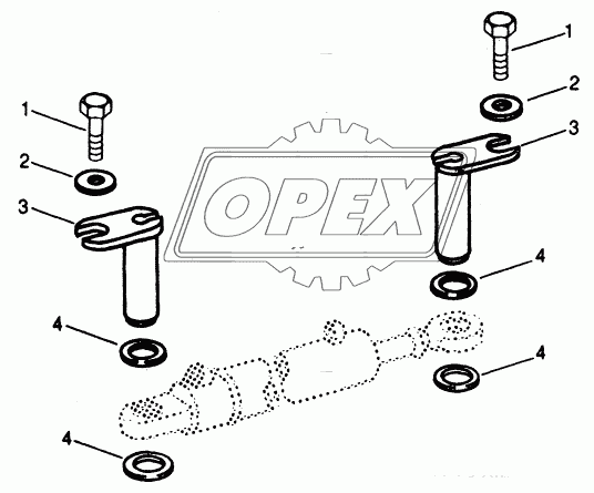 HYDRAULIC SYSTEM - STEERING CYLINDER PINS