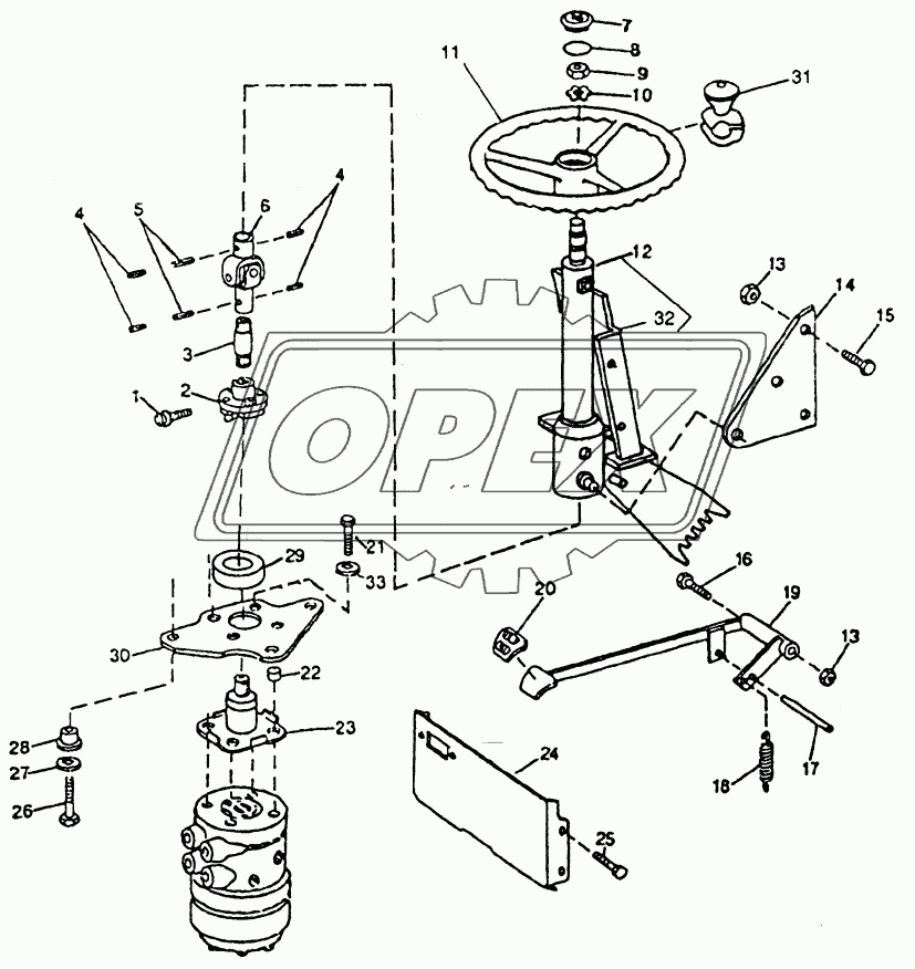 HYDRAULIC SYSTEM - STEERING WHEEL, COLUMN AND LINKAGE