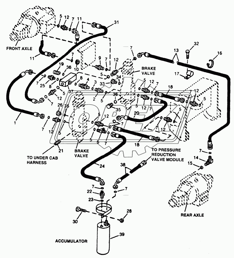 HYDRAULIC SYSTEM - BRAKE VALVE HYDRAULICS