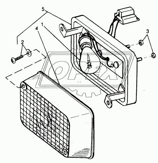 LIGHTING SYSTEM - REAR TURN SIGNAL AND WARNING LAMP