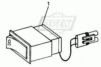 WIRING HARNESS AND SWITCHES - WORK LIGHT SWITCH