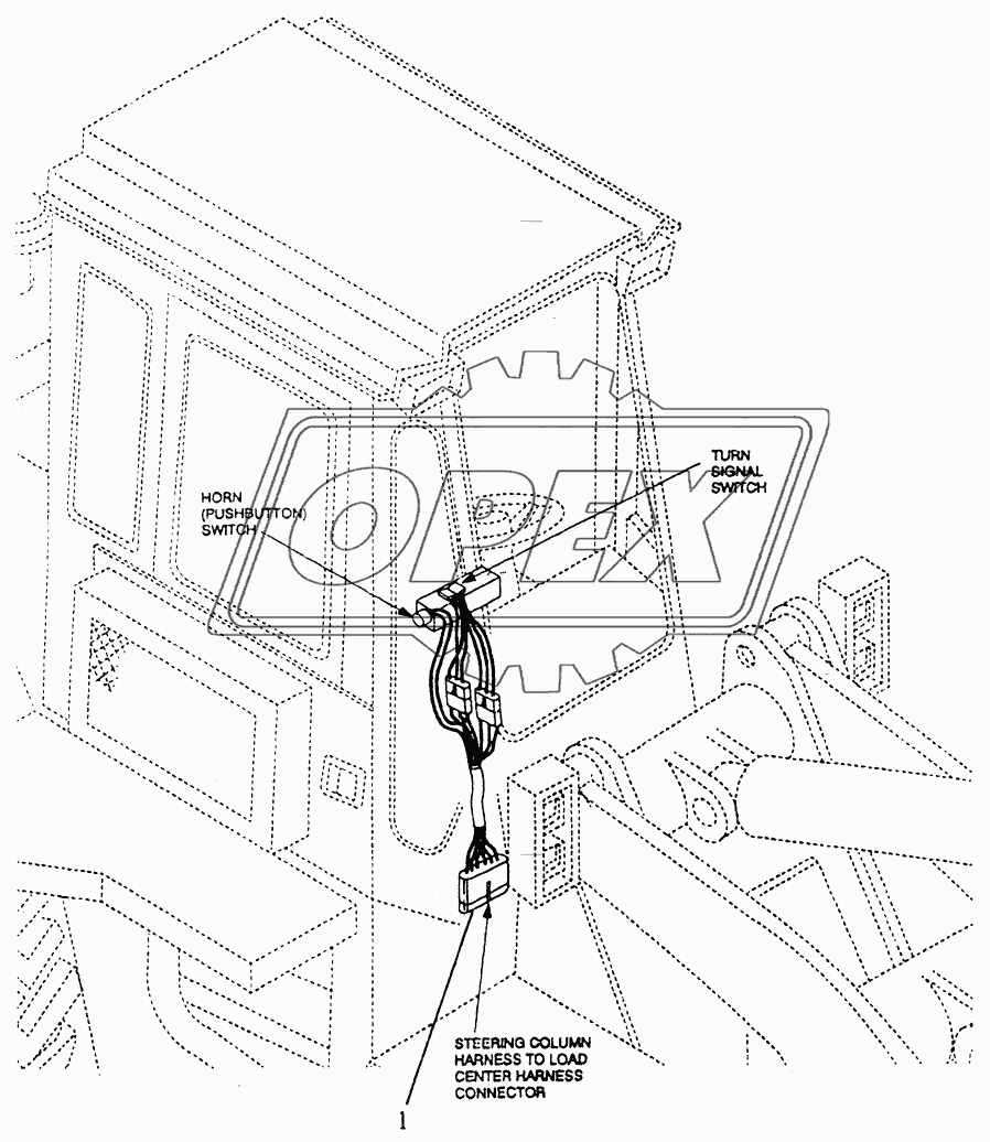 WIRING HARNESS AND SWITCHES - STEERING COLUMN HARNESS