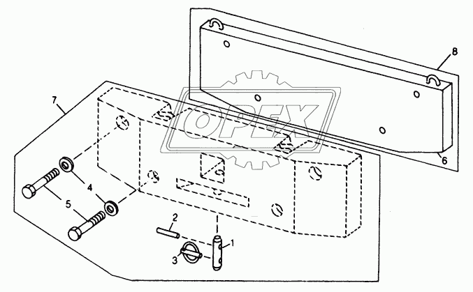CHASSIS WEIGHTS - SECOND COUNTERWEIGHT AND ATTACHING HARDWARE