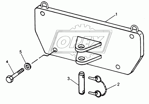 CHASSIS WEIGHTS - COUNTERWEIGHT WITH DRAWBAR