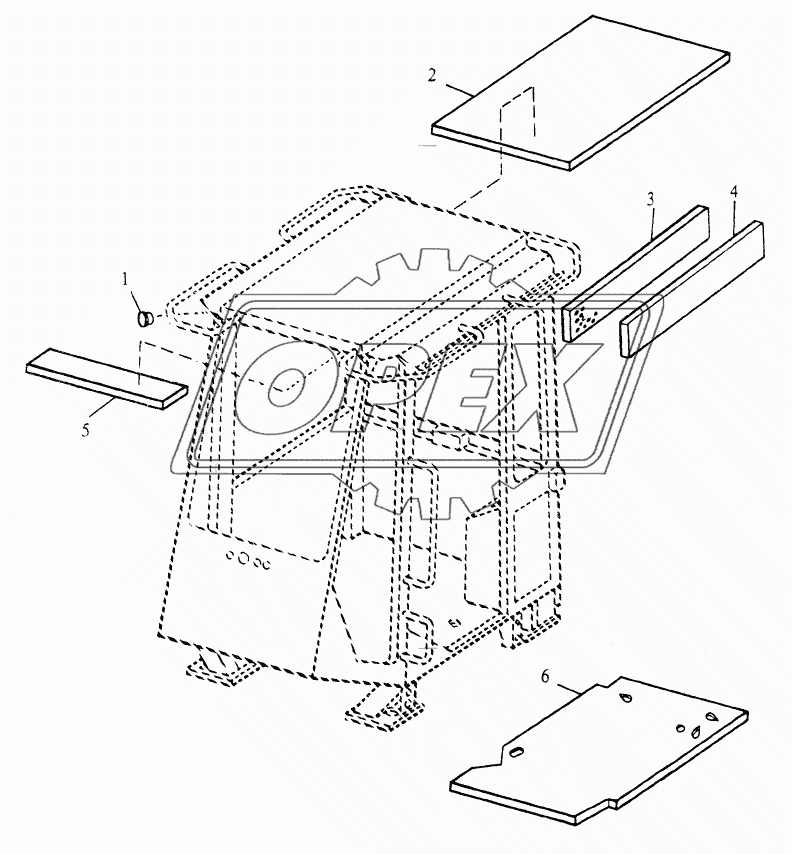 OPERATOR ENCLOSURE - CAB ISOLATORS