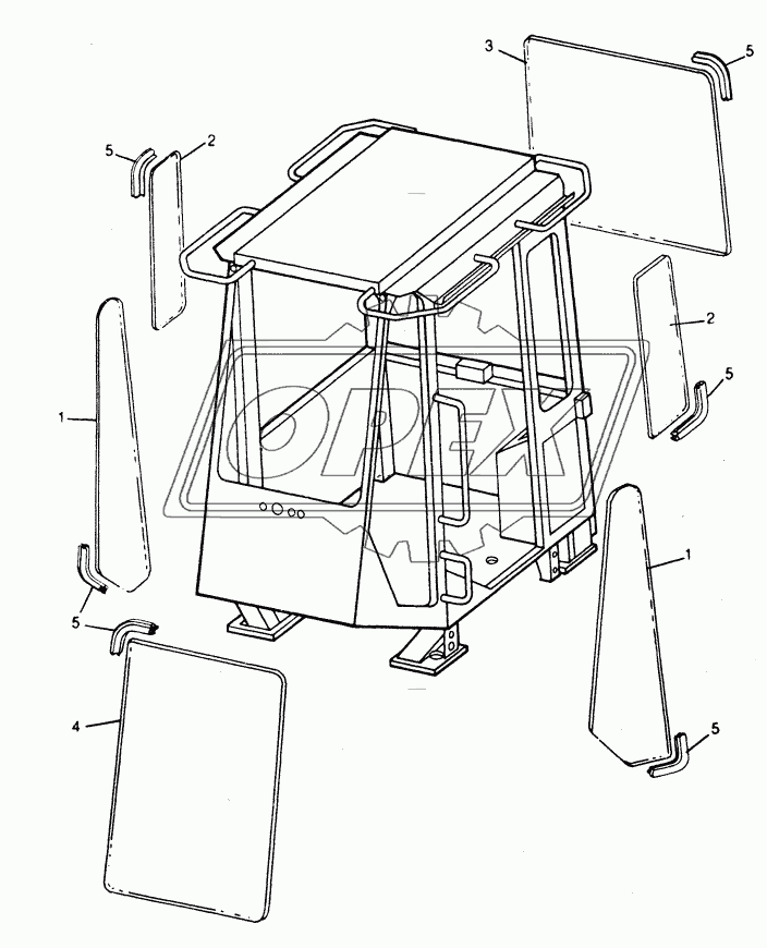 OPERATOR ENCLOSURE - CAB WINDOWS