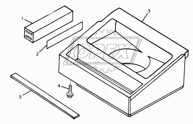 OPERATOR ENCLOSURE - LEFT CONSOLE COVER