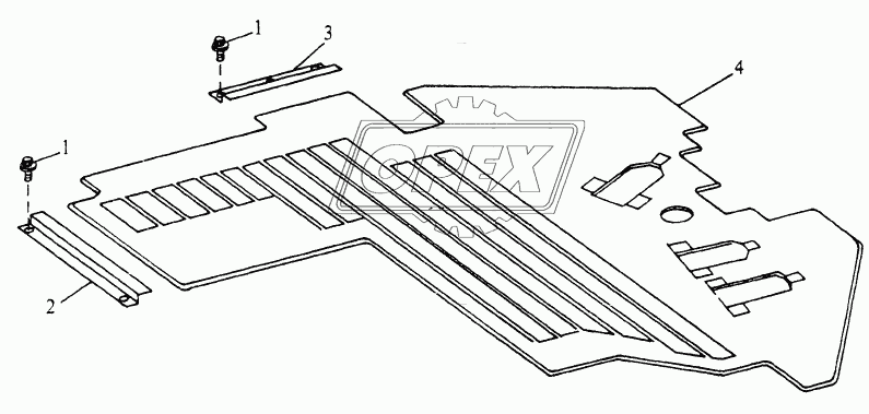 OPERATOR ENCLOSURE - CANOPY FLOOR MAT