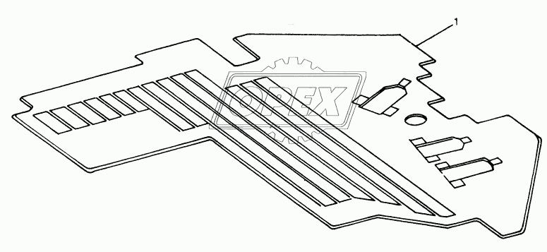 OPERATOR ENCLOSURE - CAB FLOOR MAT