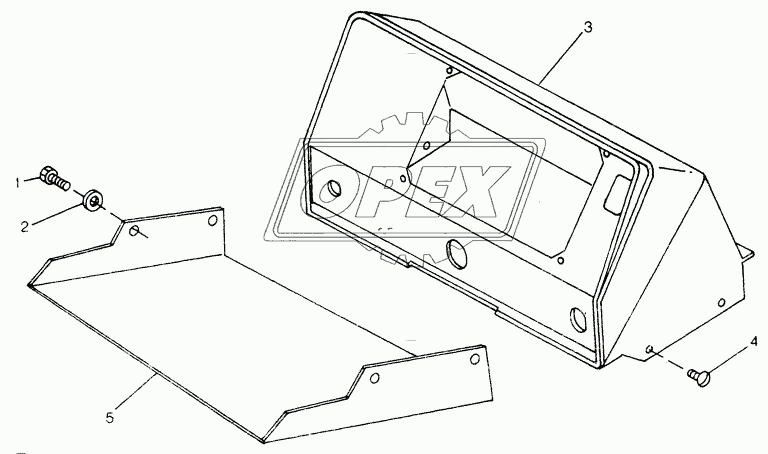 OPERATOR ENCLOSURE - DASH PANEL AND LOWER COVER