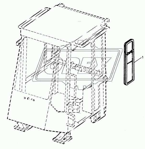 OPERATOR ENCLOSURE - SLIDING REAR SIDE WINDOWS