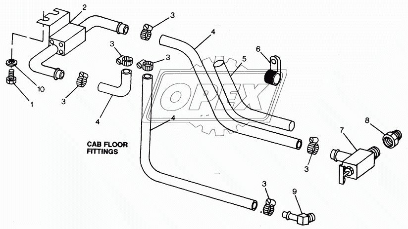 HEATING AND AIR CONDITIONING - HEATER HOSES AND CONTROL VALVE