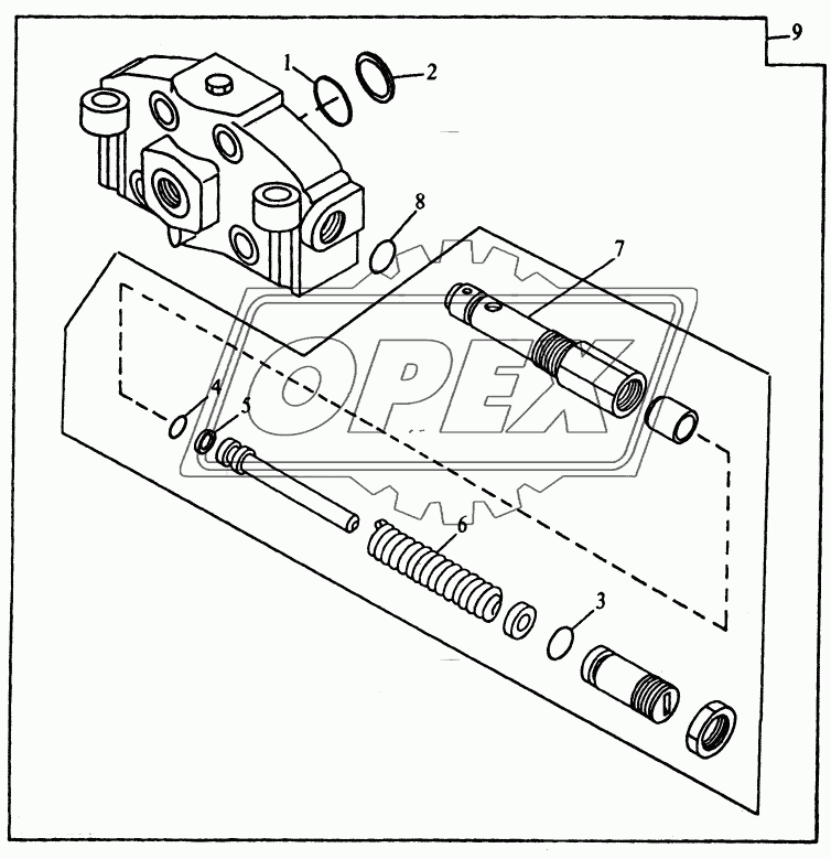 HYDRAULIC SYSTEM - INLET SECTION VALVE WITH RELIEF VALVE