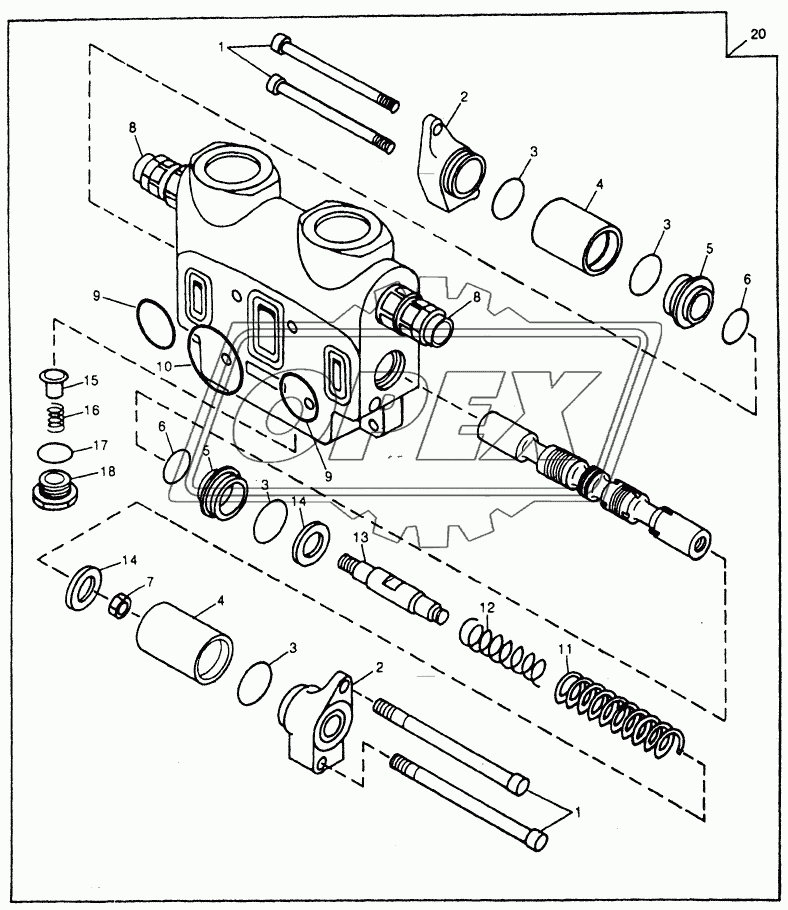 HYDRAULIC SYSTEM - BUCKET SECTION VALVE