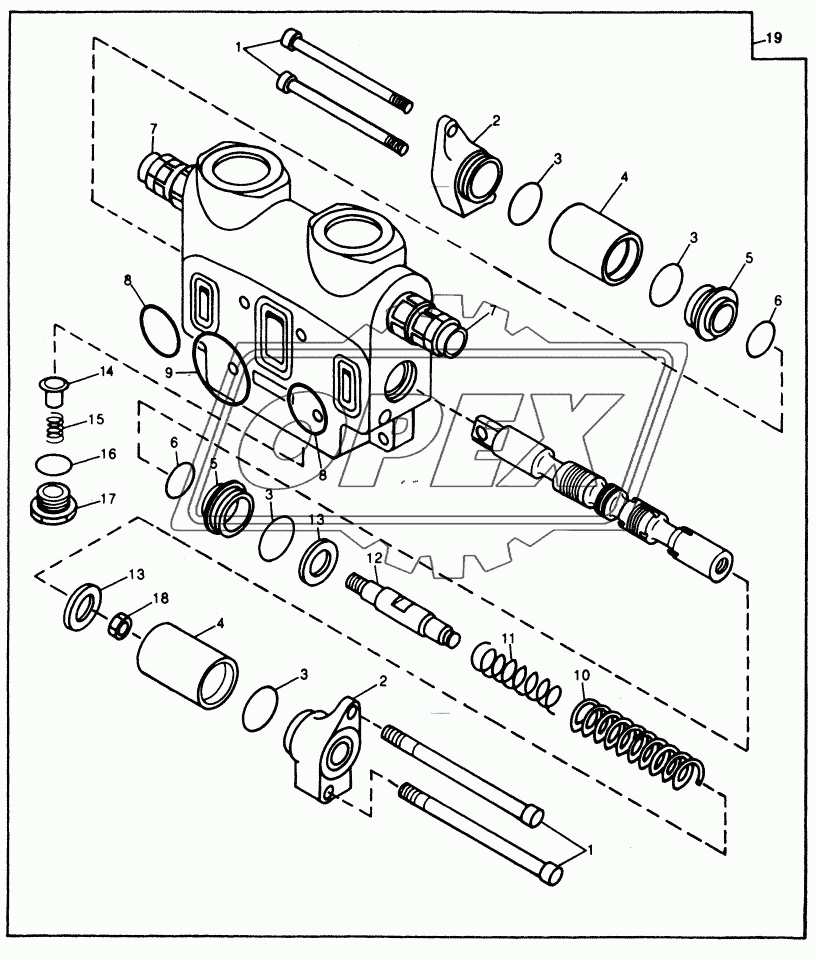 HYDRAULIC SYSTEM - AUXILIARY SECTION VALVE