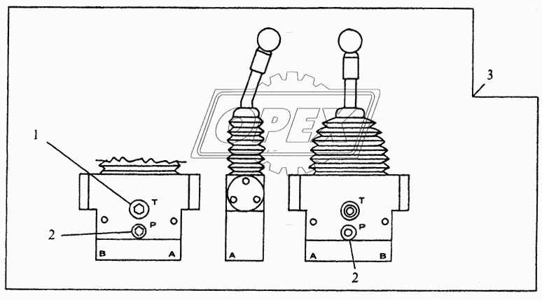 HYDRAULIC SYSTEM - SINGLE AUXILIARY CONTROLLER