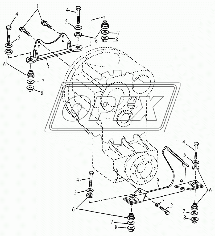 MOUNTING PARTS - TRANSMISSION MOUNTING BRACKETS