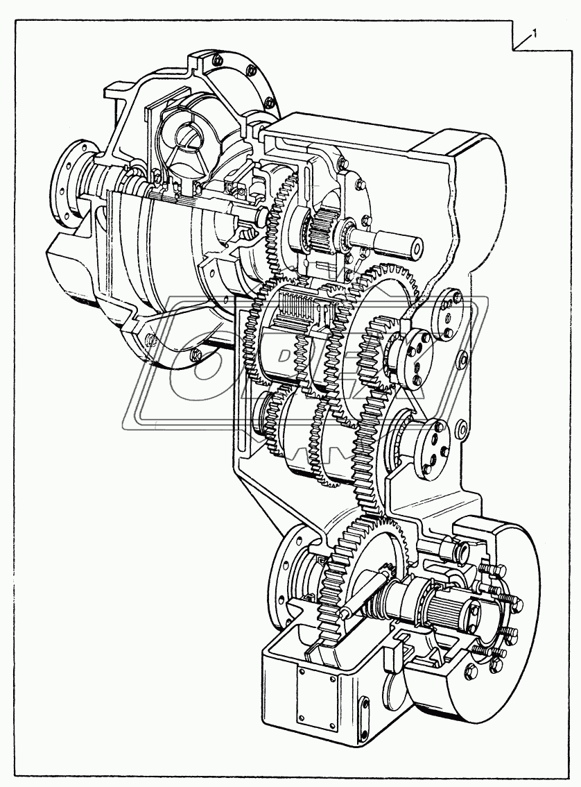 GEAR, SHAFTS, BEARINGS AND POWER SHIFT CLUTCH - TRANSMISSION