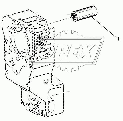 GEAR, SHAFTS, BEARINGS AND POWER SHIFT CLUTCH - TRANSMISSION FILTER