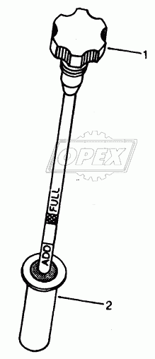 OILING SYSTEM - ENGINE OIL DIPSTICK AND TUBE