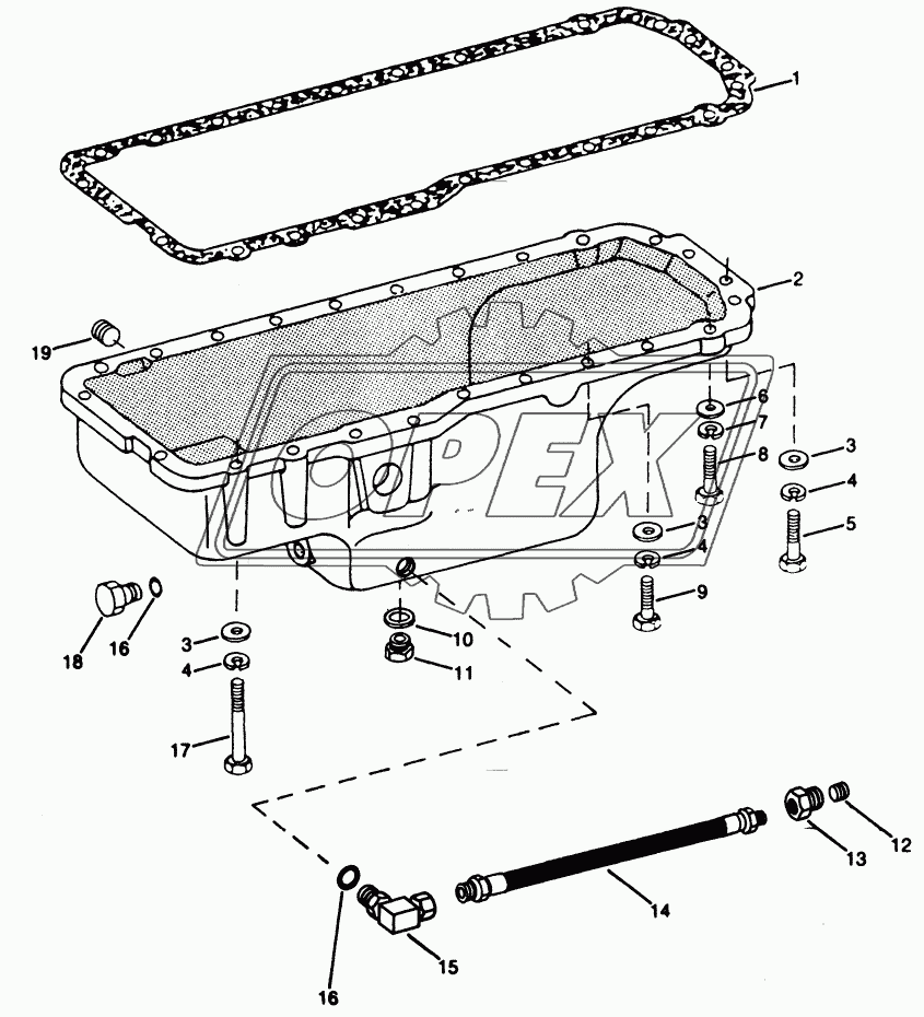 OILING SYSTEM - OIL PAN (ENGINE SERIAL NO. 151949-)
