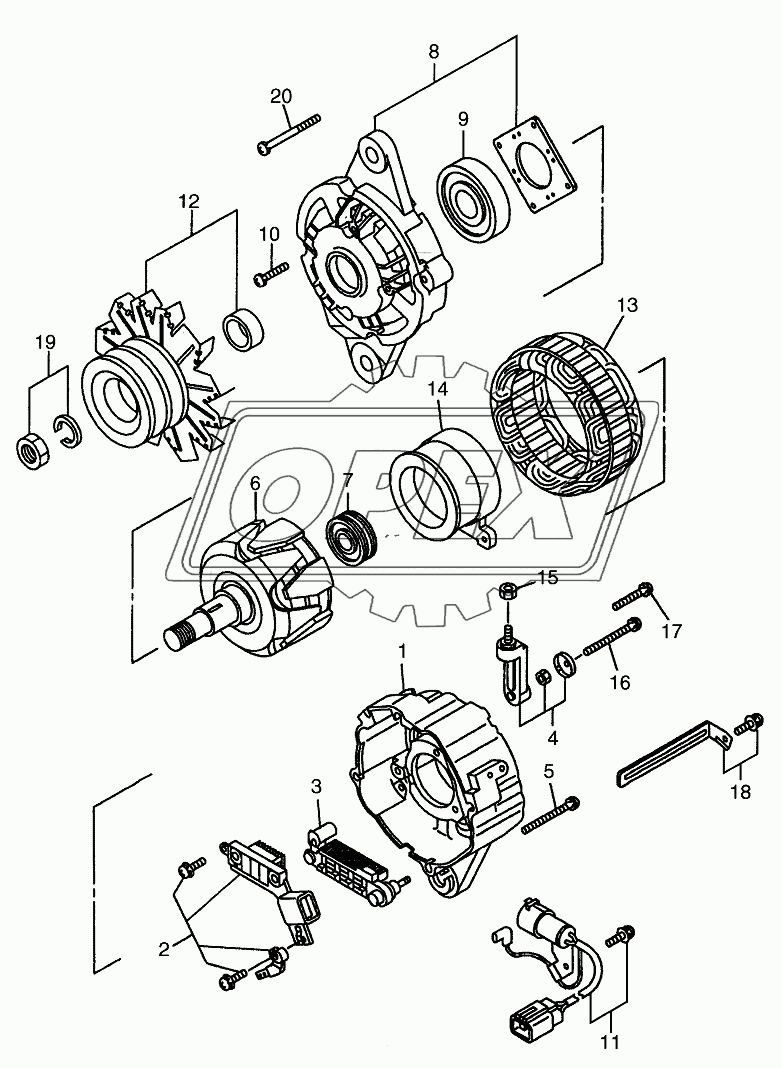 GENERATOR (INNER PARTS)