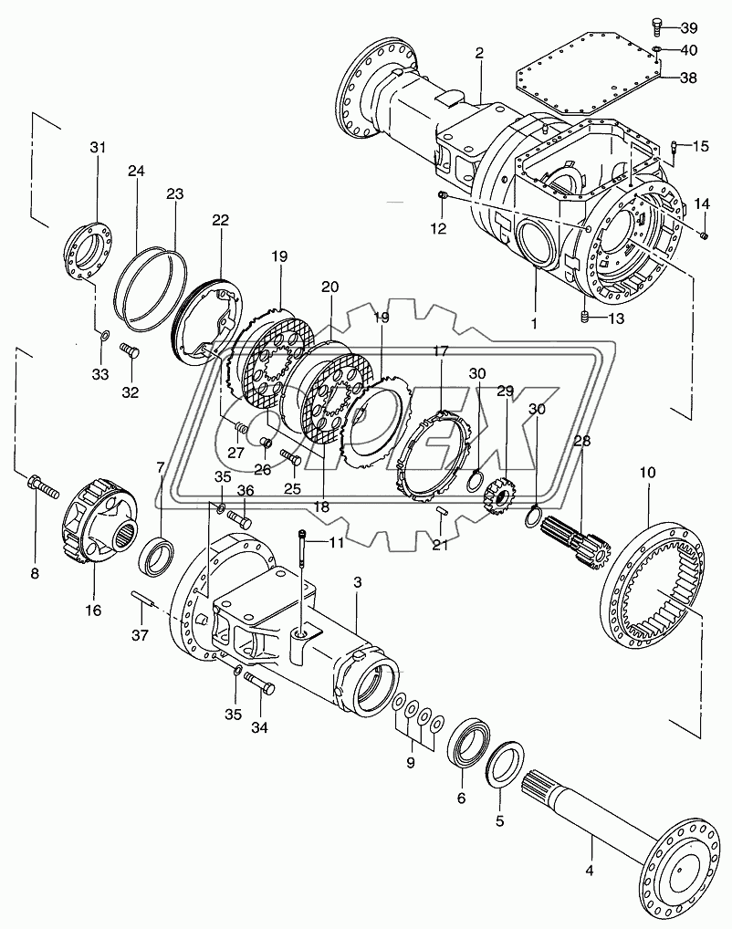 DRIVE AXLE (FR0NT) (1/2)