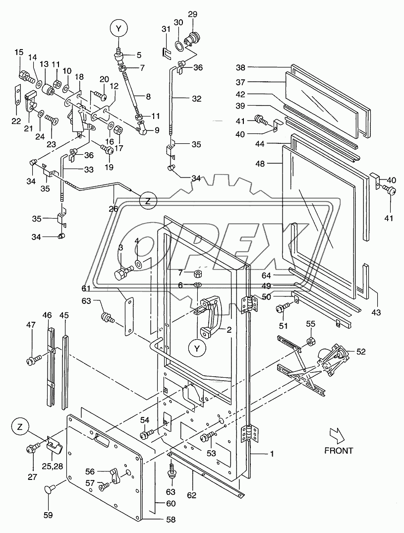 CAB (DOOR)(LH)