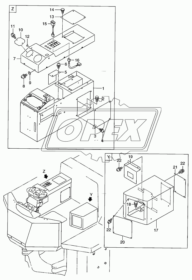 CAB LESS KIT (ROCLS2)(2/2)(OP)