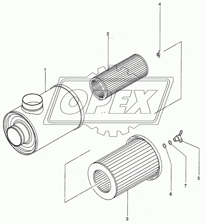 AIR CLEANER (LX230-7)